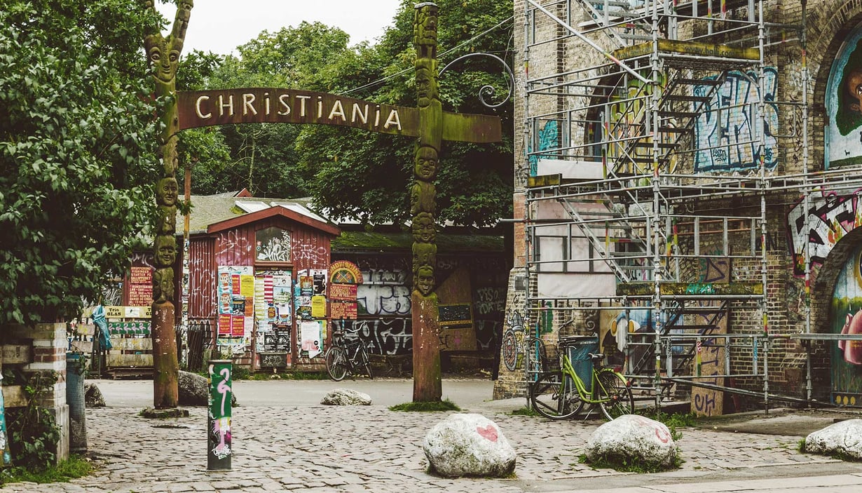 Portal inn i Christiania i København
