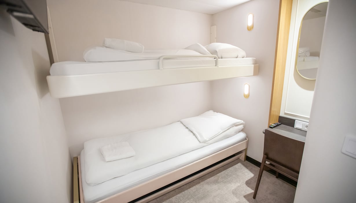 Standard innvendig for 2 med en køyeseng - Nordic Crown