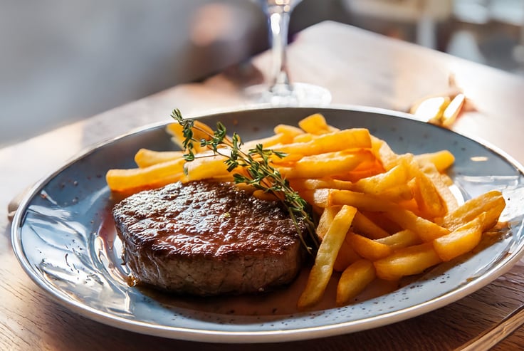 Biff med pommes frites