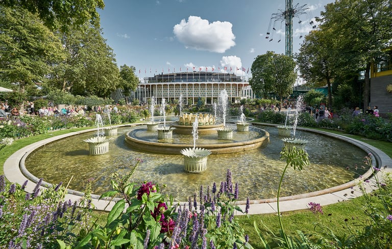 Det Store Springvand ved Tivolis Koncertsal, København - fotokreditt Tivoli, Lasse Salling