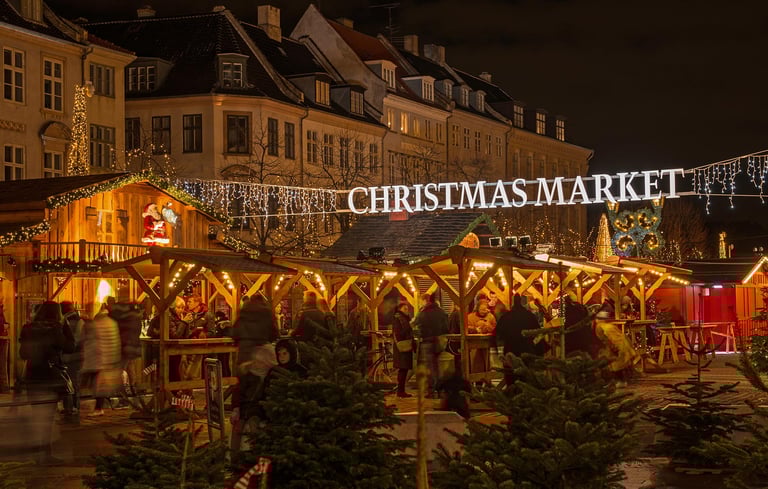 Julemarked på Højbro Plads i København