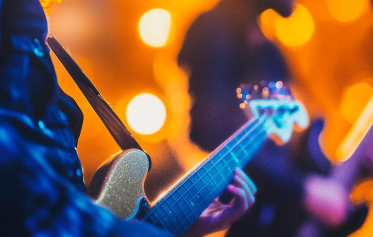 Gitaropptreden på Liva bar.