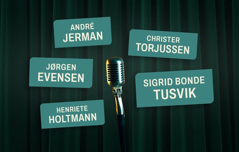 plakat som viser deltakere på stand up cruise